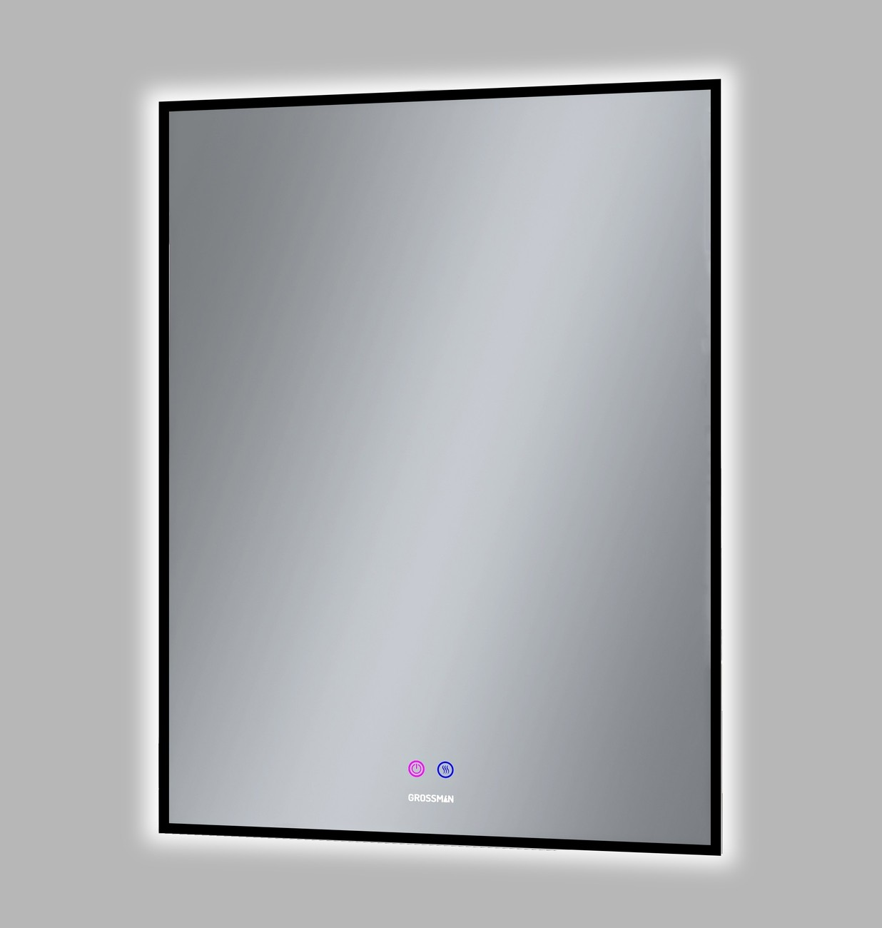 Зеркало PRAGMA-норма BLACK (600*800*45) LED с сенсорным выключателем и подогревом 