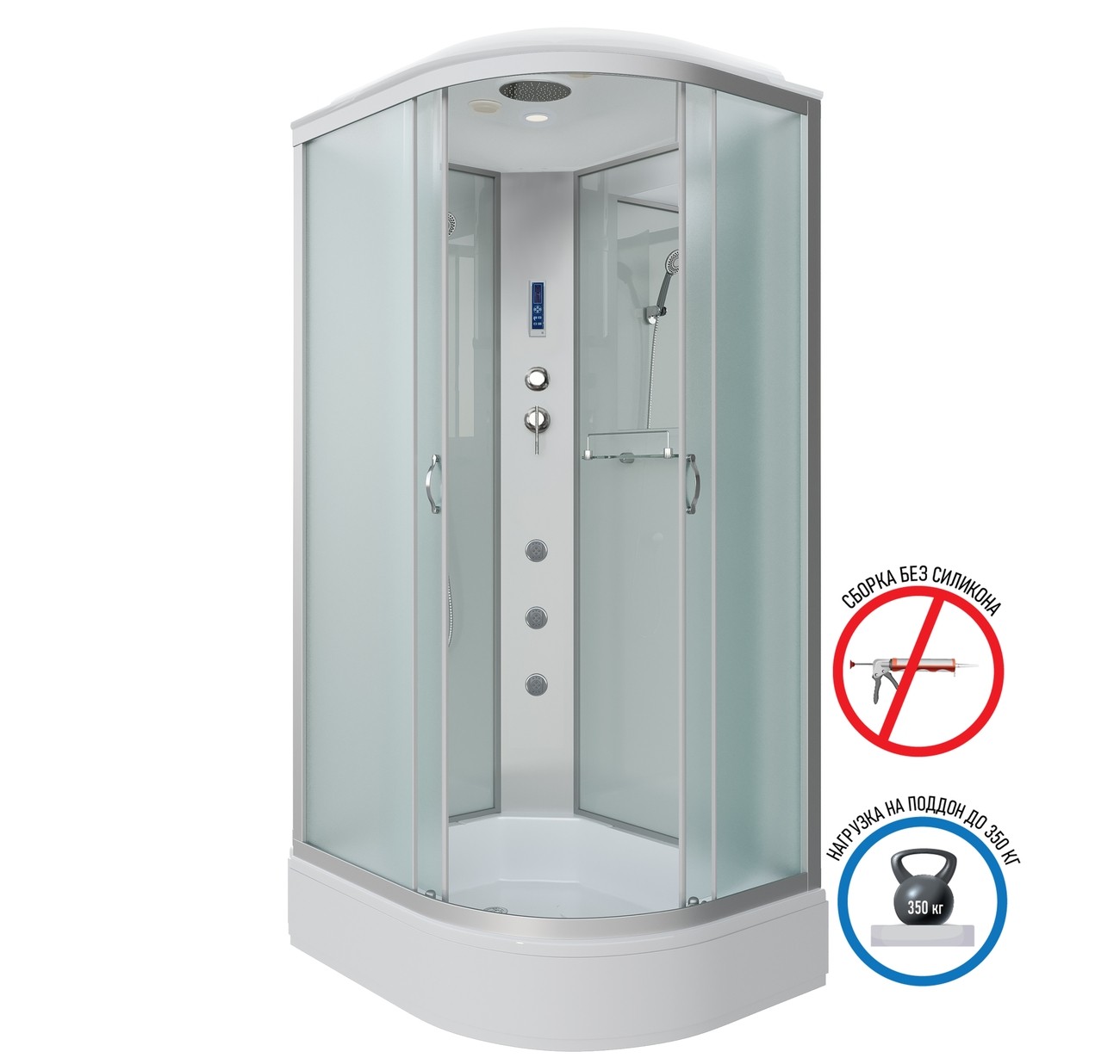 Душевая кабина Niagara Classic NG-33294-14LF (120х90х215) средний поддон(26см),стекло матовое,4 места 