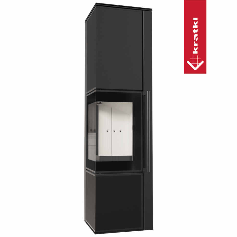 Печь Kratki PRO TORA/L 8 кВт Nero Assoluto 