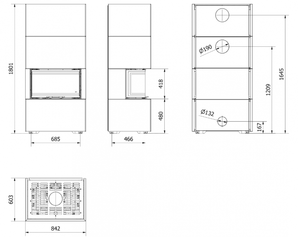 Каминокомплект Home Easy Box с топкой NBC 