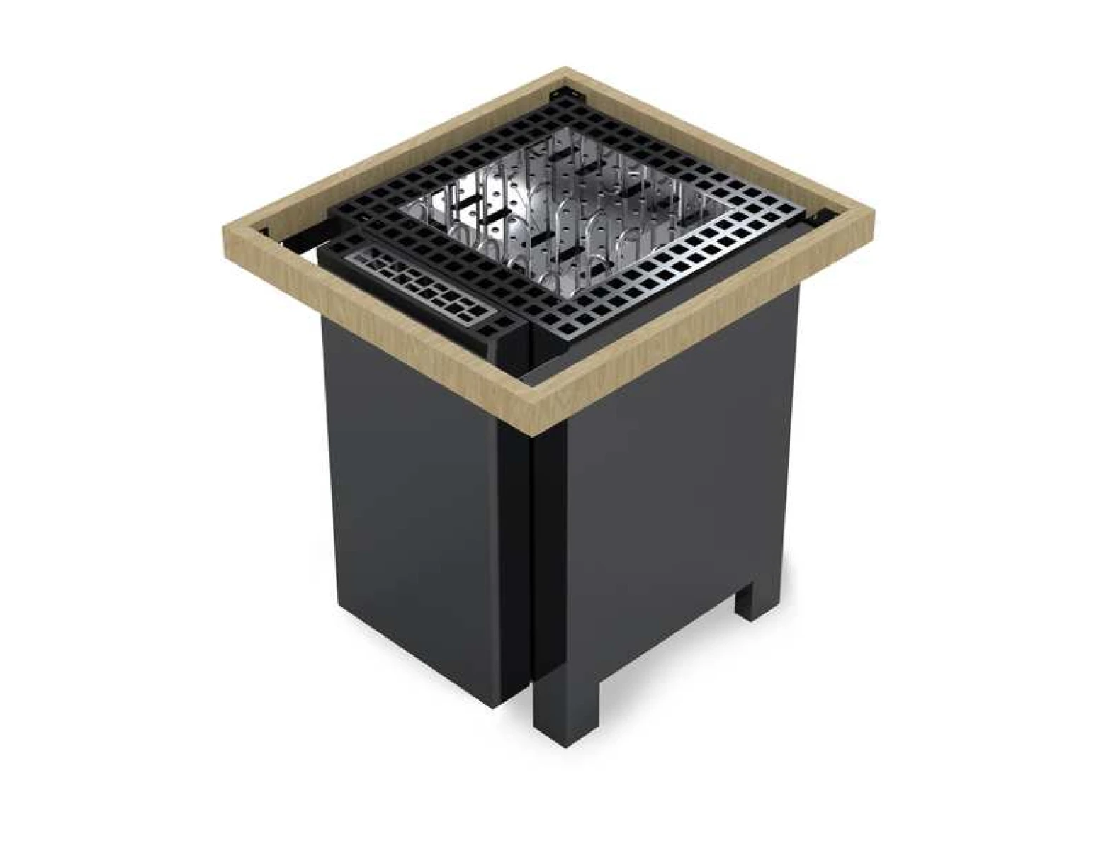 Электрическая печь EOS BlackRock 12 кВт Anthracite 