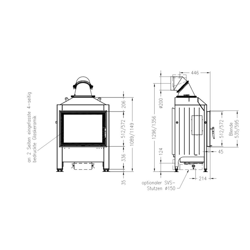 Каминная топка SPARTHERM Linear 4S Varia 1V57 