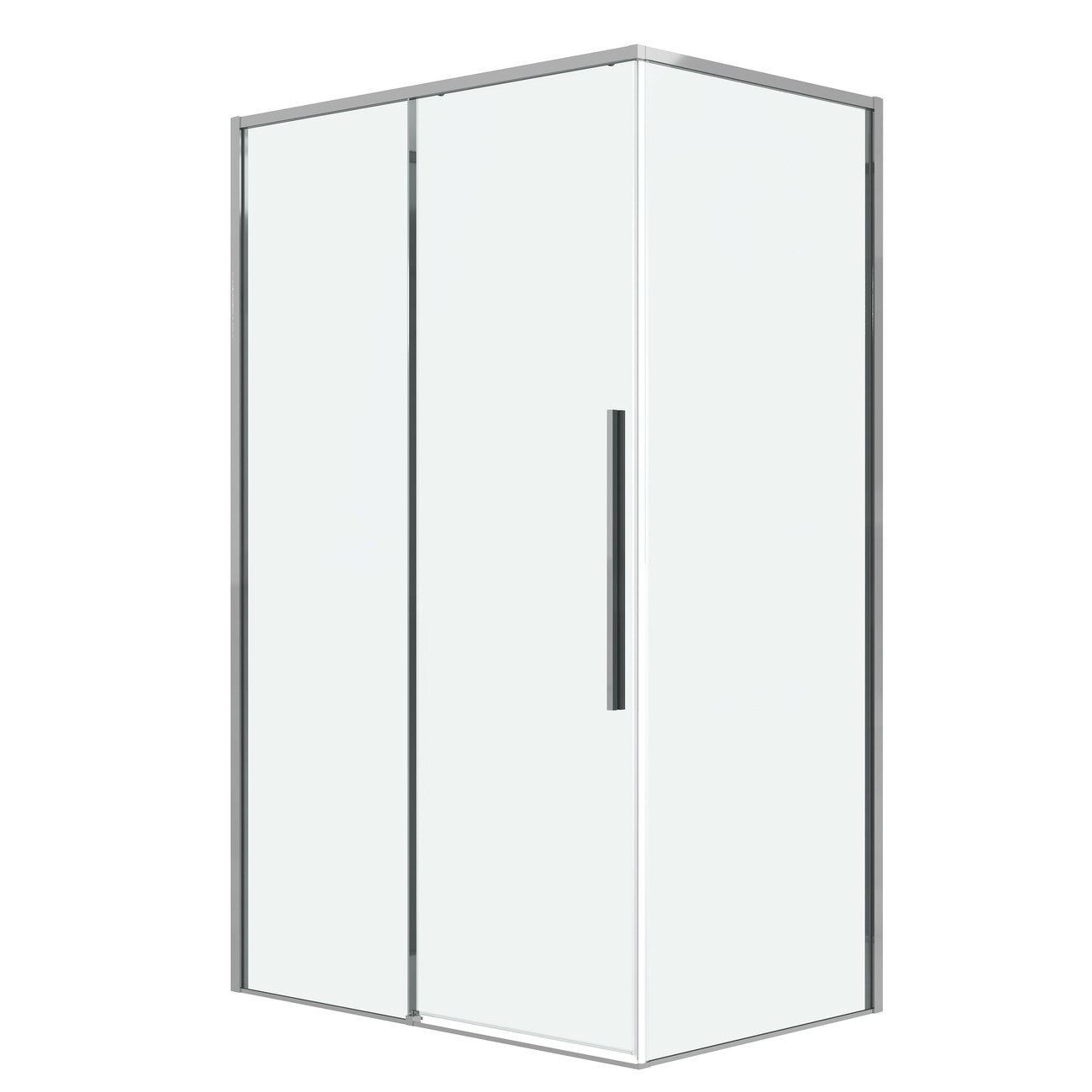 Душевое ограждение Grossman Galaxy 100.K33.01.110.10.00-200.K33.01.80.10.00 (110х80х195) раздвижная,хром,стекло прозрачное,2 места 