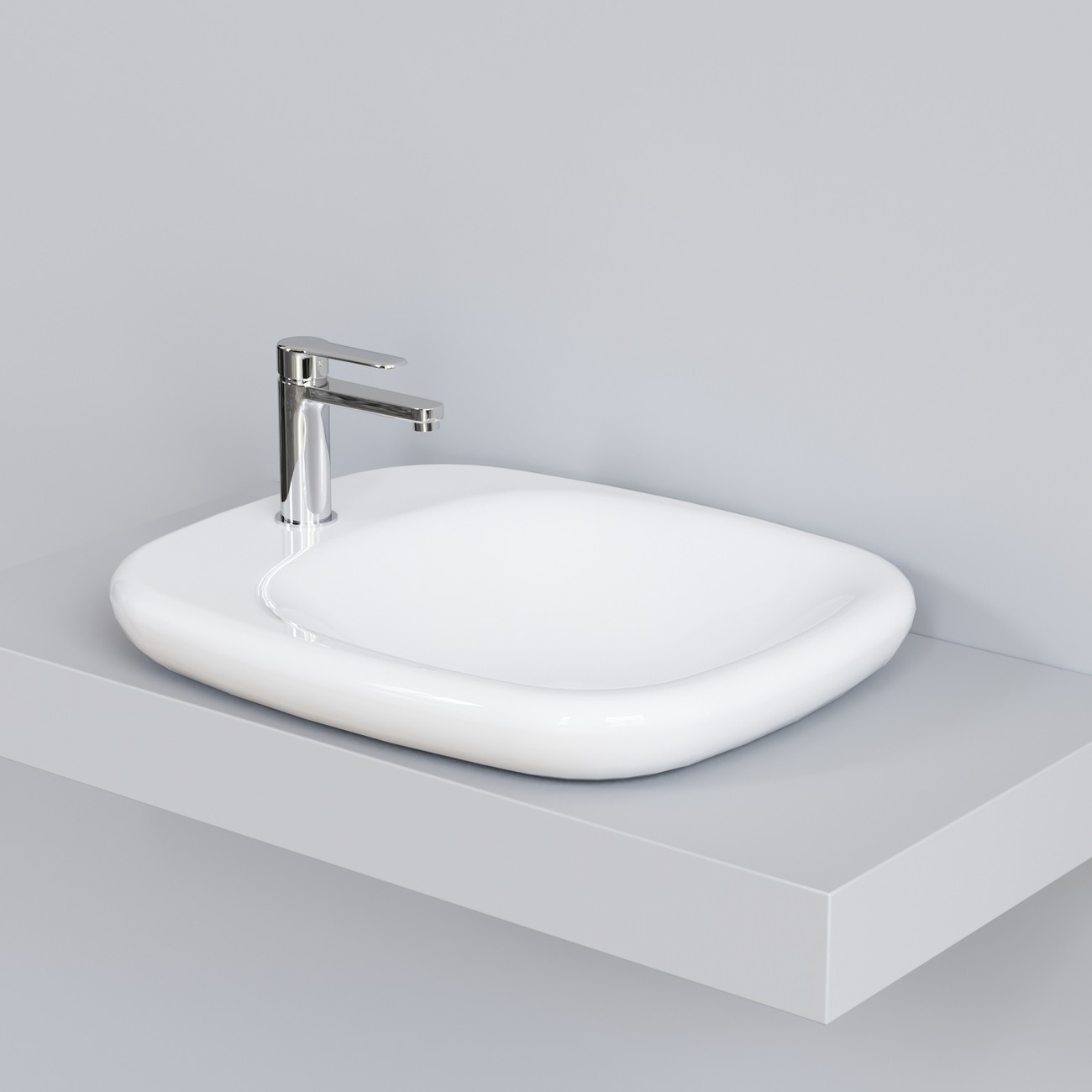 Раковина Ambassador Diamond 126T20001 (540*450*100) БЕЛАЯ 