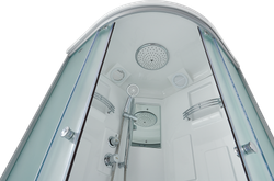 Душевой бокс Timo Standart T-5590 Г/М, 90 x 90 см, c крышей, с гидромассажем, высокий поддон, стекла прозрачные, профиль хром 