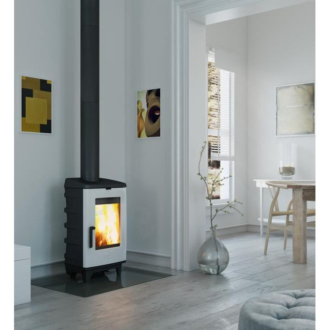 Печь Dovre Brut 200 белая дверца 