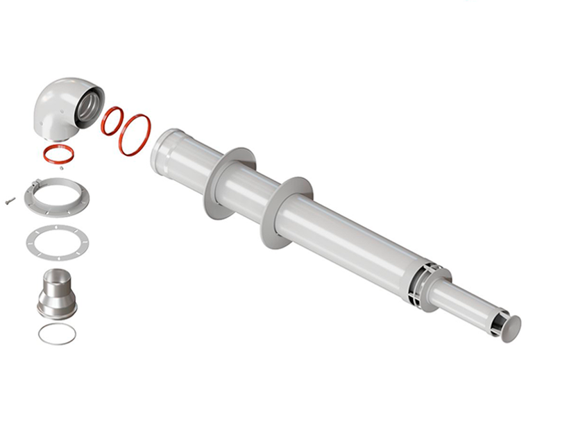 Комплект коаксиальный универсальный Royal Thermo 60/100 - 1000мм (+ old Navien Deluxe 75/100) 