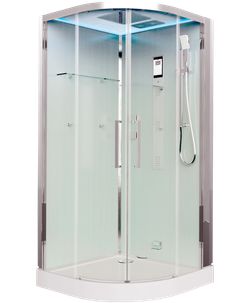 Душевая кабина Timo Premium Impi H-517, 100 x 100 см, стекло прозрачное, профиль хром 