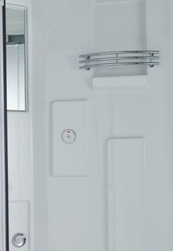 Душевой бокс Timo Standart T-5590, 90 x 90 см, c крышей, высокий поддон, стекла прозрачные, профиль хром 