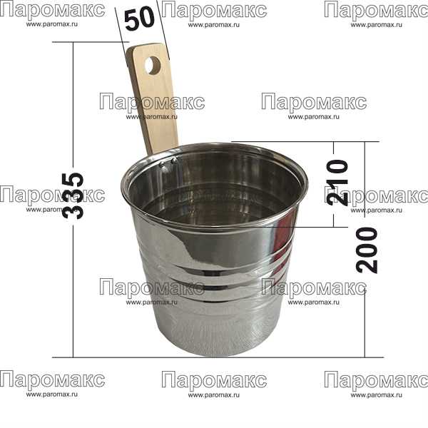 Бадья из нержавеющей стали 