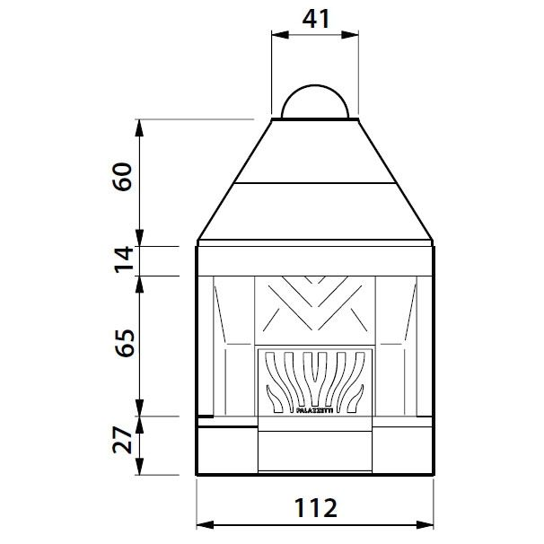 Каминная топка Palazzetti VENTILPALEX VPX 9 
