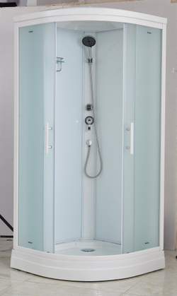 Душевая кабина Imwei XDL-09W, 90 x 90 см, средний поддон, с крышей, стекла прозрачные, профиль белый, анодированный, алюминиевый 