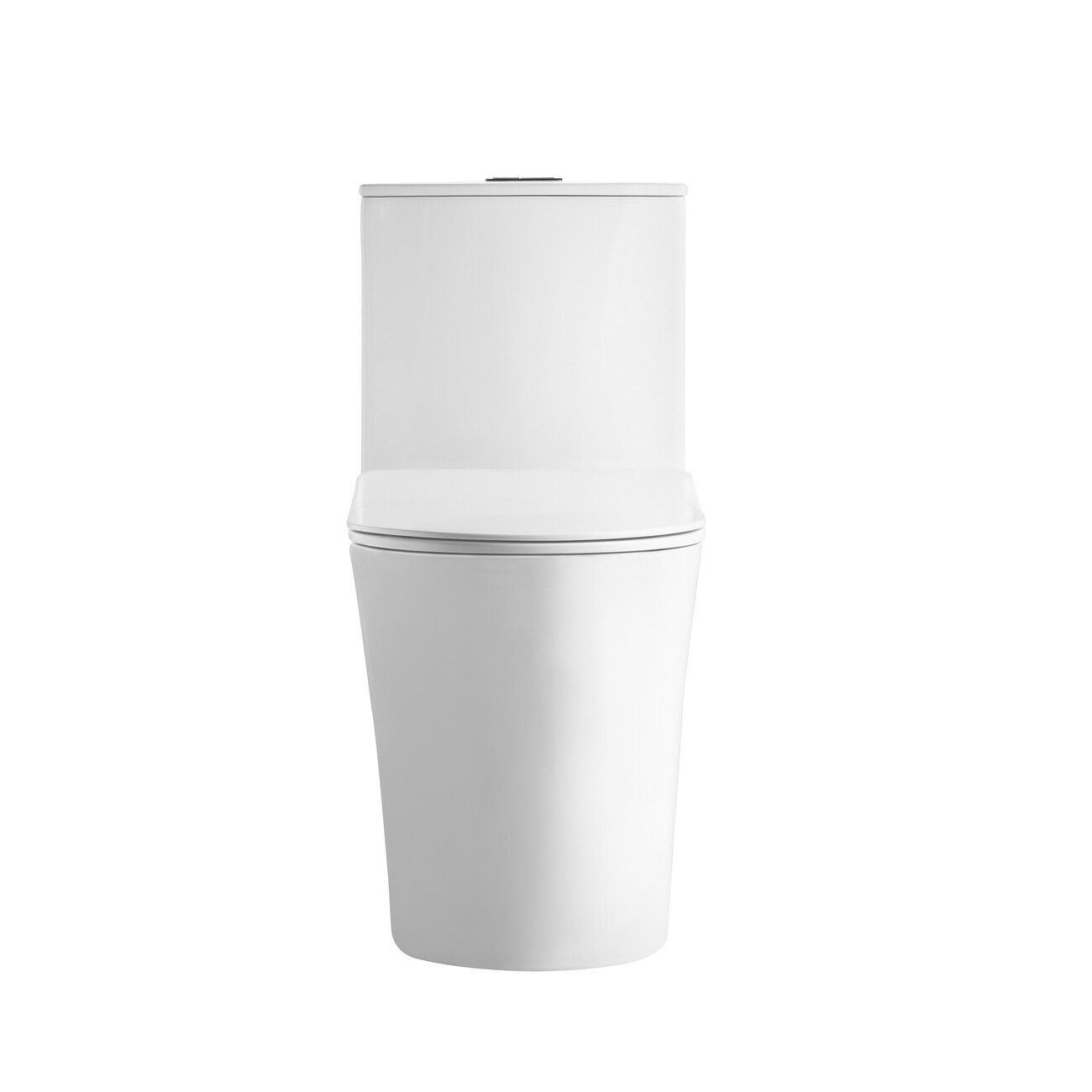 Унитаз напольный Grossman Thin Rim GR-5607SQ (656х370х796) тонкий ободок,белый,моноблок с тонкой крышкой,микролифт,смыв торнадо,1 место 