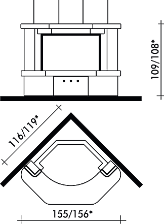Облицовка ABACO MEDIO (EdilKamin) 