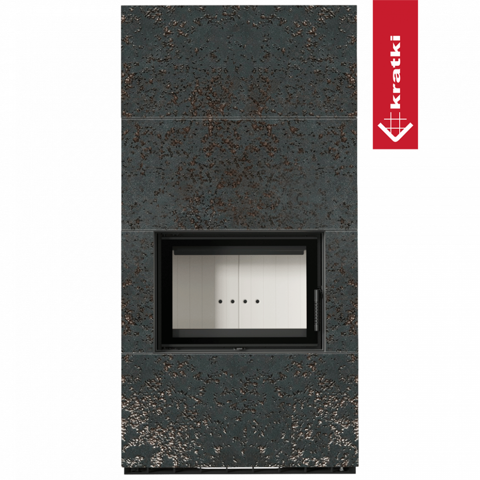 Каминокомплект Kratki PRO FLOKI OXIDE NERO 