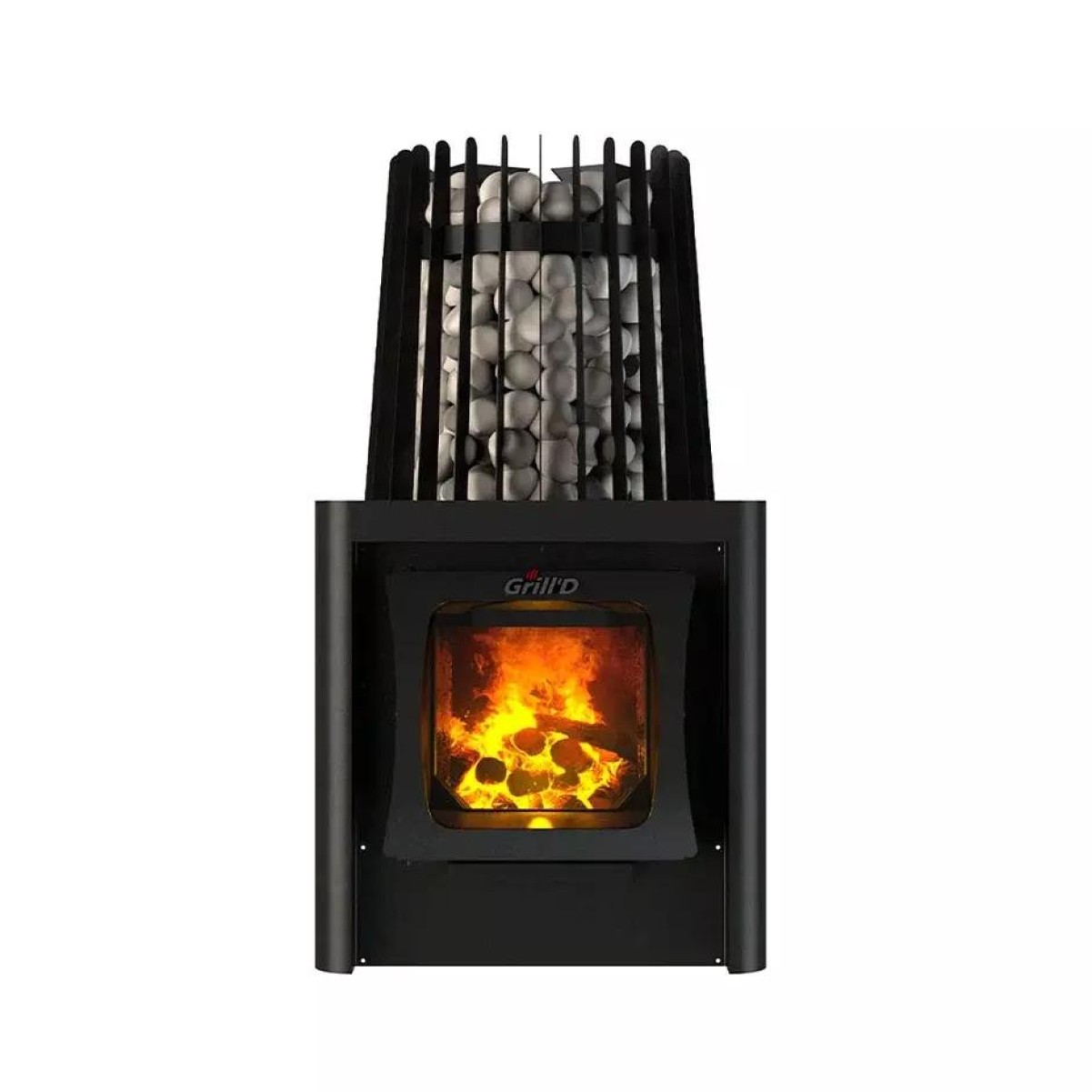 Дровяная печь для бани Grill’D Cometa Vega 180 Long Window Max 2025 