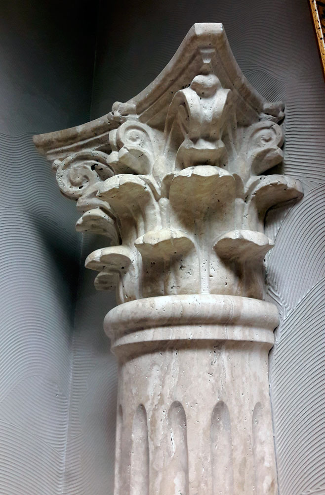 Полуколонна CORINF из Travertino classico (Crumar) 