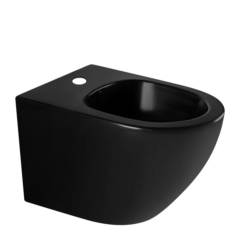 Биде Abber Bequem AC1150MB, подвесное, цвет черный матовый 