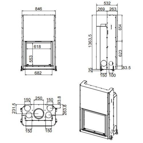 Каминная топка MCZ Forma 75 