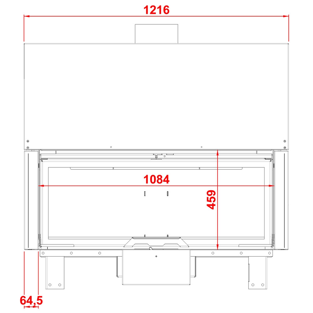 Каминная топка KW 120 SIMPLE FACE (Axis) 
