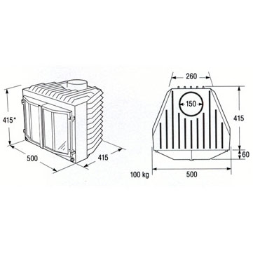 Каминная топка SK110 (Keddy) 