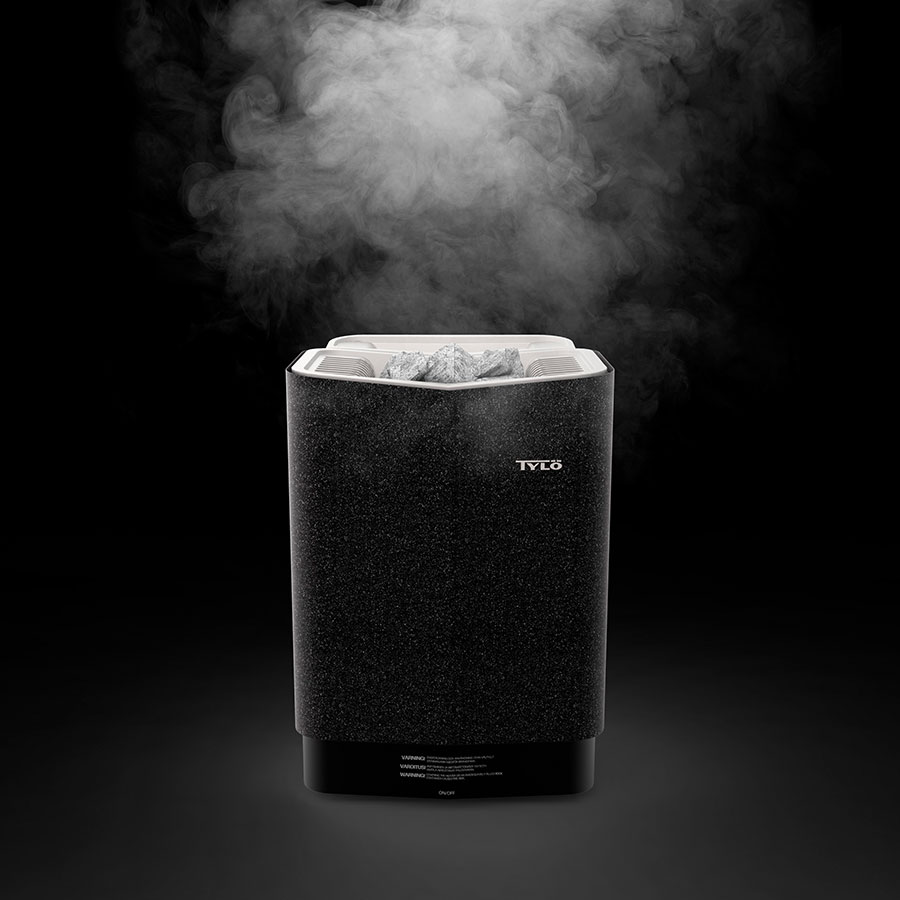 Печь для бани и сауны Tylo Sense Combi Pure 10 (Пульт Pure в комплекте, 10,5 кВт, 10-18 м³, парогенератор 1,3 кВт, 20 кг камней, черный цвет) 