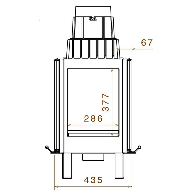 Каминная топка LCI 11 GDFs (Liseo Castiron) 
