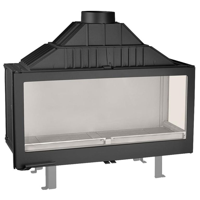 Каминная топка LCI 11 GFR, стекло справа (Liseo Castiron) 