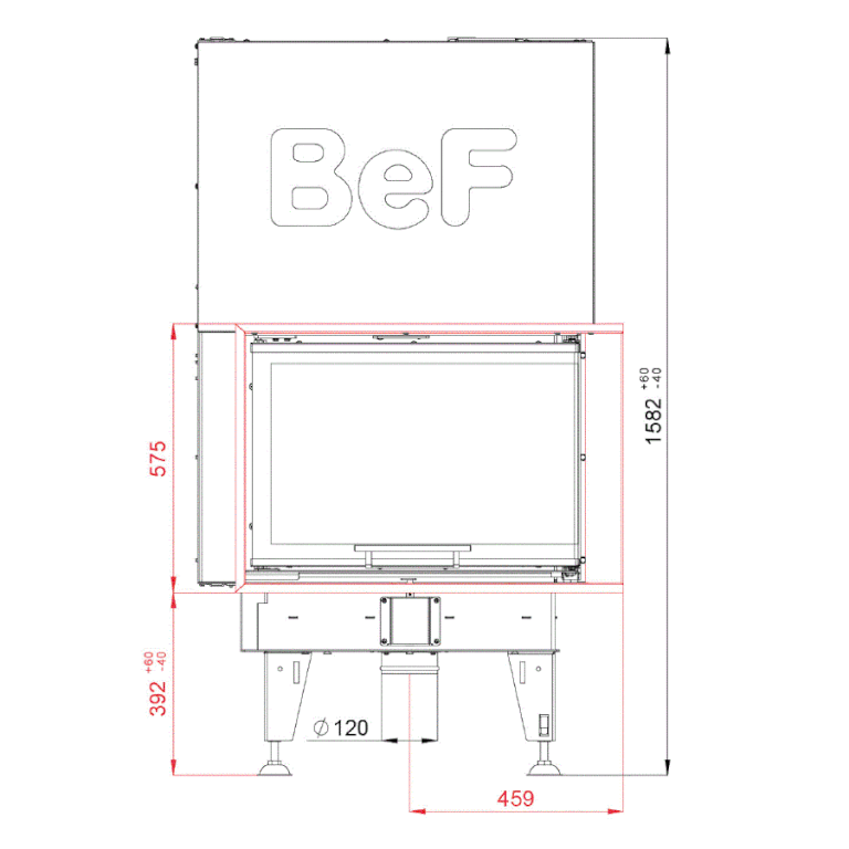 Каминная топка BeF Feel V 9 CP/CL 