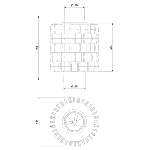 Комплект чугунных теплоаккумулирующих дисков d-150мм (5 шт.) 