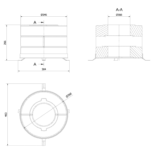 Комплект бетонных теплоаккумулирующих дисков Kratki d-150мм (6 шт., 3 слоя, V3) 