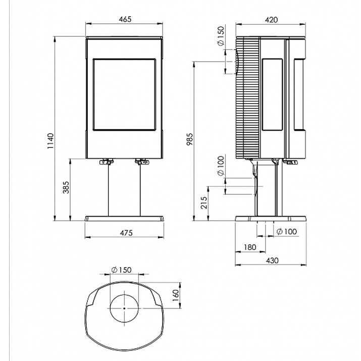 Печь Dovre Astro4CB/P 