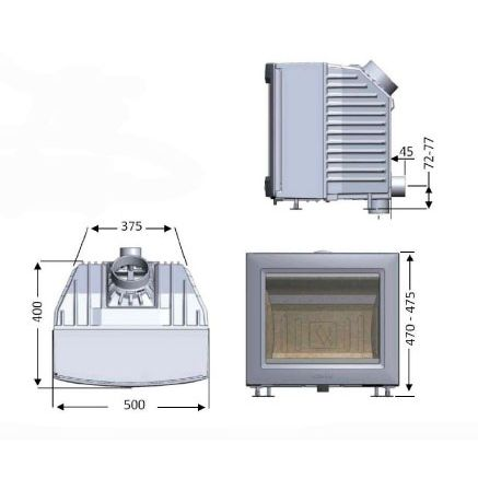 Каминная топка Keddy SK 1001 