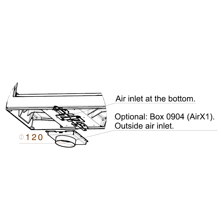 Каминная топка LCI 7 GDF CL, с шибером (Liseo Castiron) 