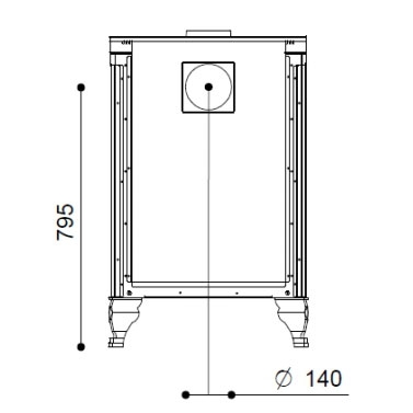 Печь-плита RUSTICA 60L (J. Corradi) 