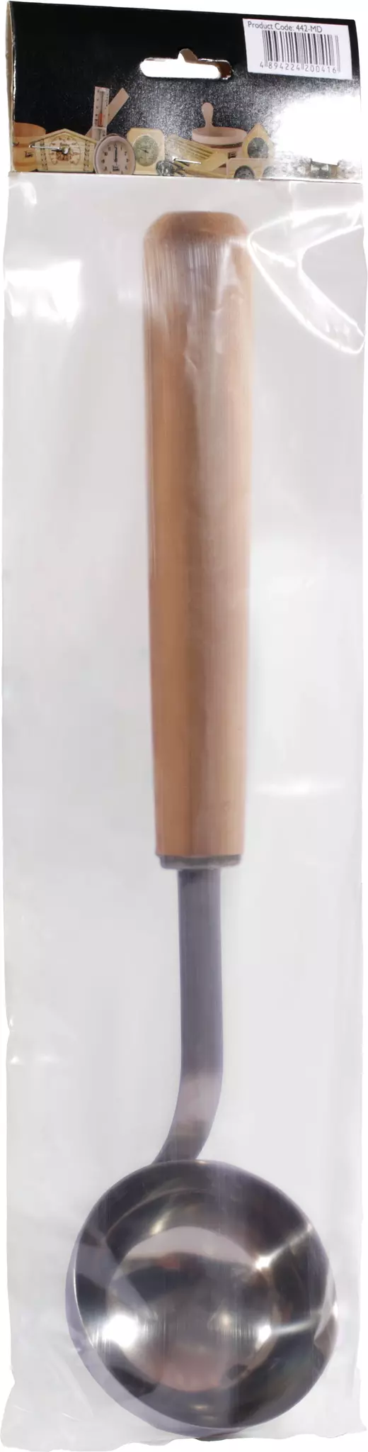 SAWO Черпак из нерж. с дерев. ручкой, 442-МD (D100) 237 ml 