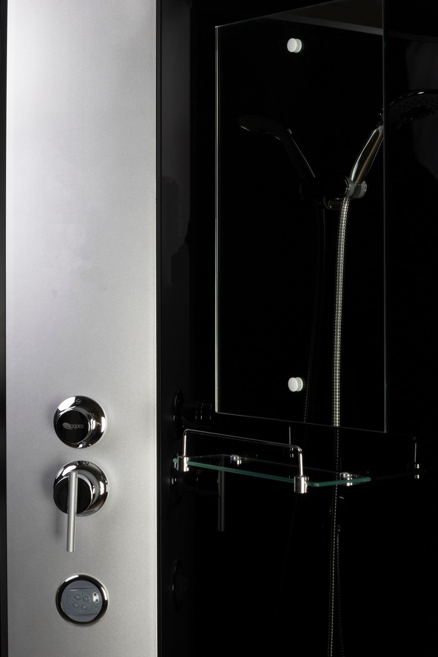 Душевая кабина Niagara Classic NG-3503-14BKG (80х80х200) средний поддон(26см),стекло тонированное,4 места 