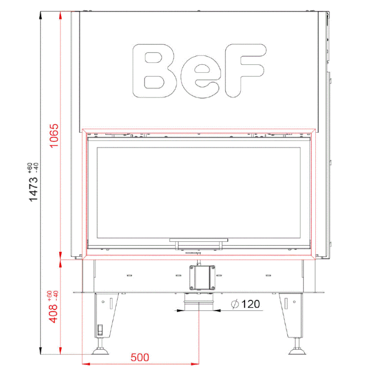 Каминная топка BeF Twin V 10 N II 