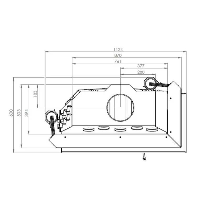 Каминная топка Hitze AL19RGH D decor 