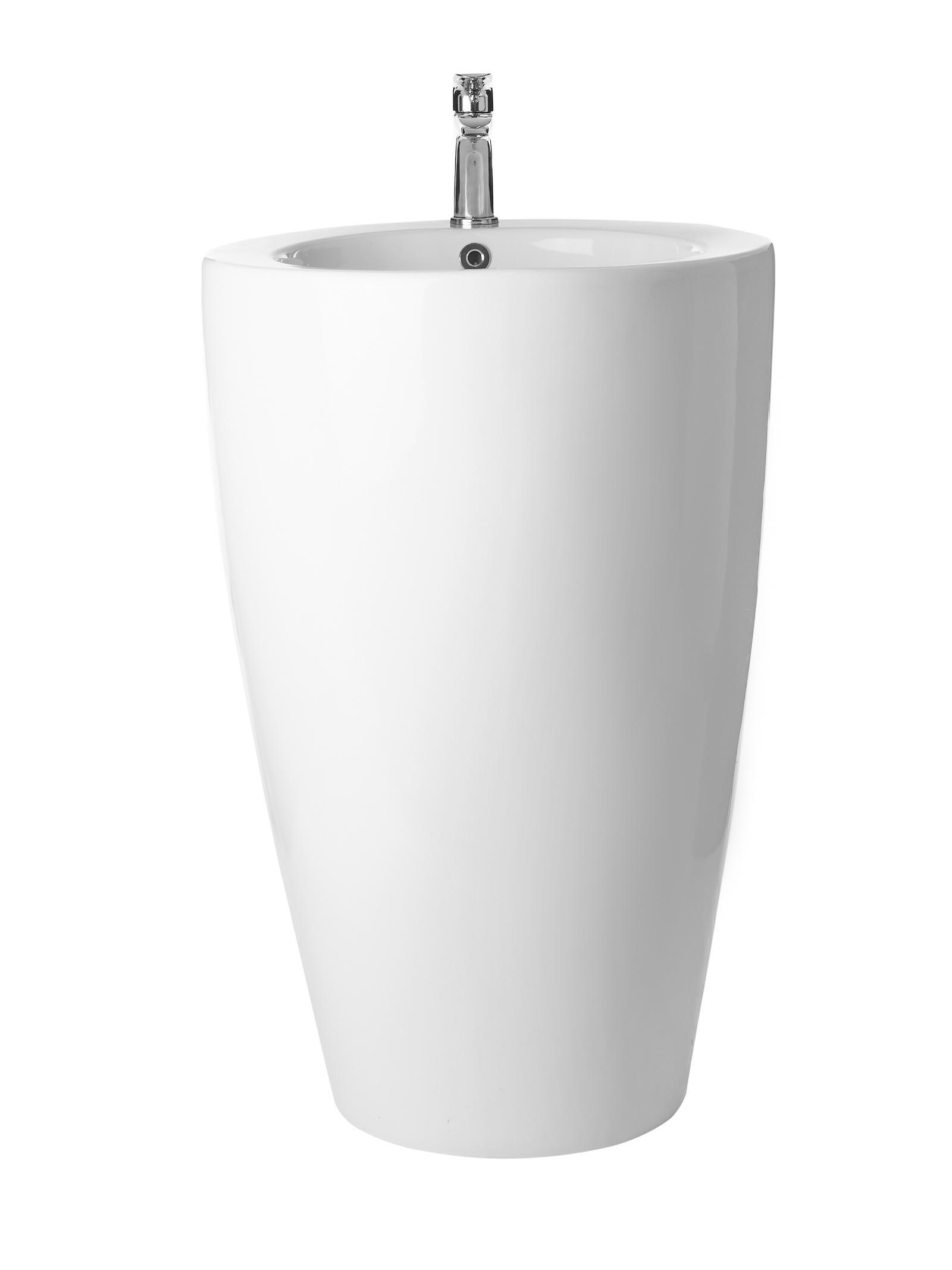 WW LEERBACH 3838 GL-WT Раковина напольная. 380х380х830 мм 