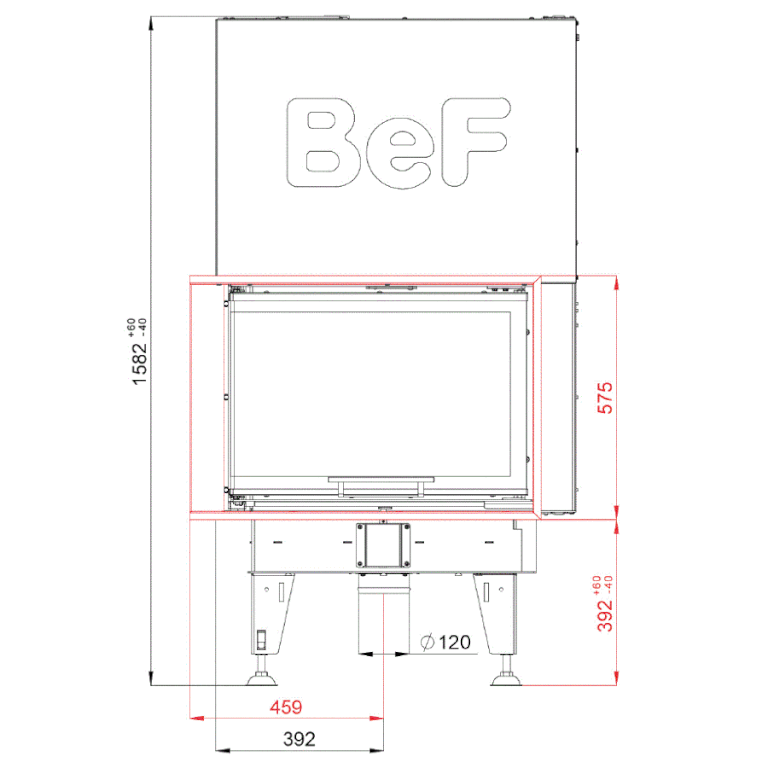 Каминная топка BeF Feel V 9 CP/CL 