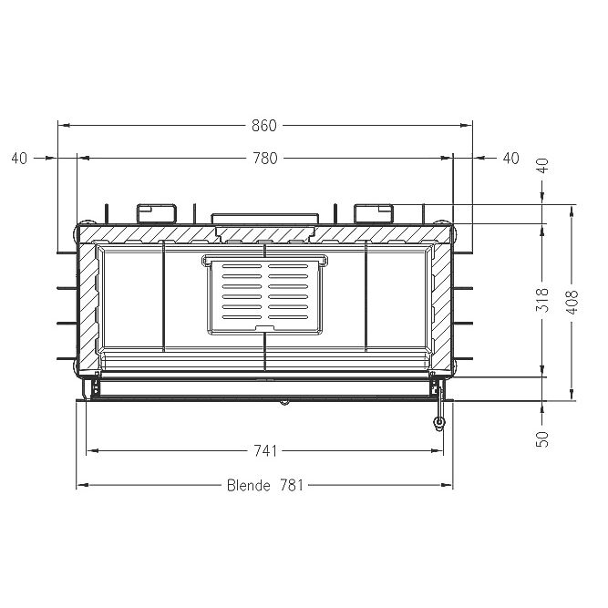Каминная топка SPARTHERM Varia AS чёрный шамот 