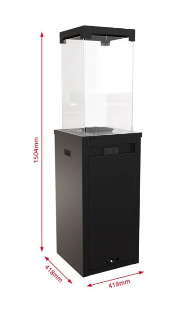 Нагреватель газовый PATIO/LIGHT, сталь, черный 