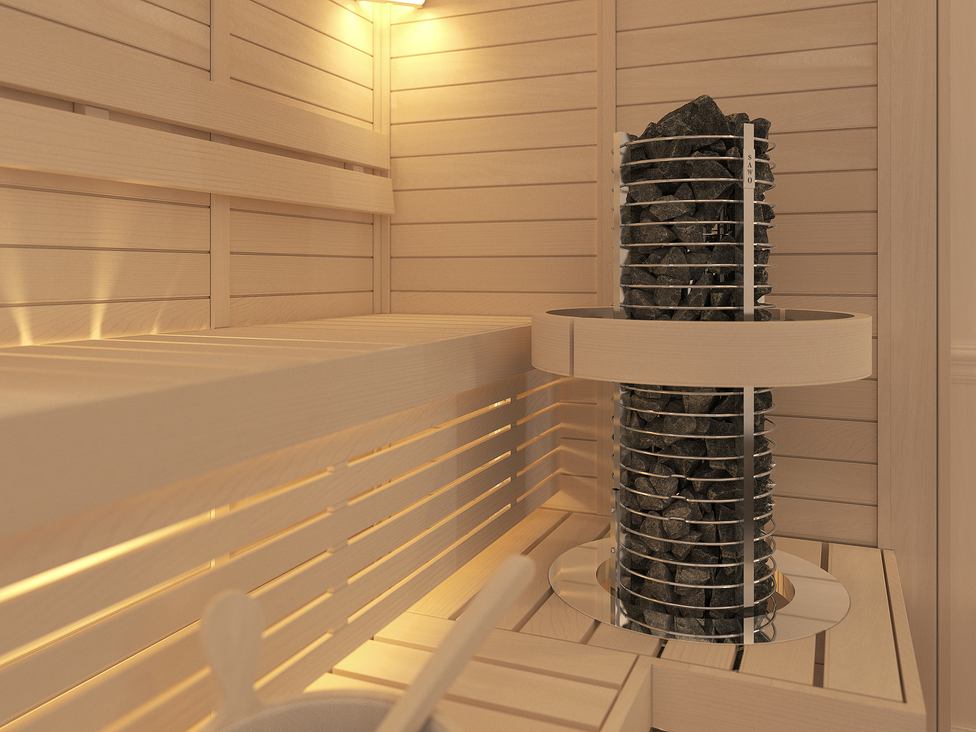 SAWO Электрическая печь TOWER вертикальная, круглая, 9 кВт, TH5-90NS-P , выносной пульт (пульт и блок мощности докупаются отдельно) 
