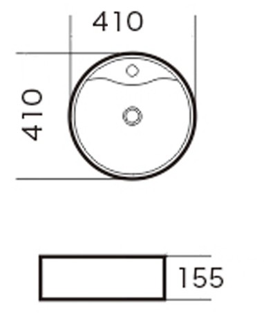 Раковина Grossman Classic GR-3012 (410х410х160) белая,1 место 