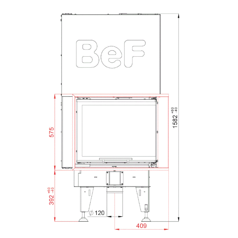 Каминная топка BeF Feel V 7 CP/CL 