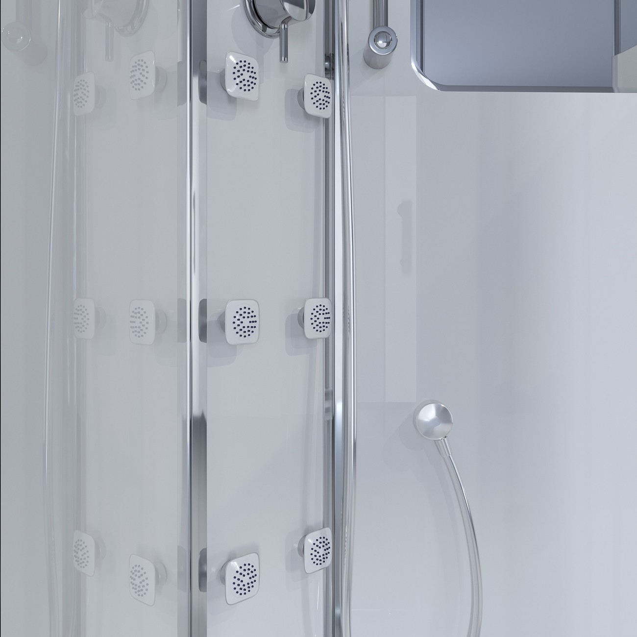 Душевая кабина Niagara Ultra NG-303-01L (120х80х220) низкий поддон(16см),стекло матовое,4 места 