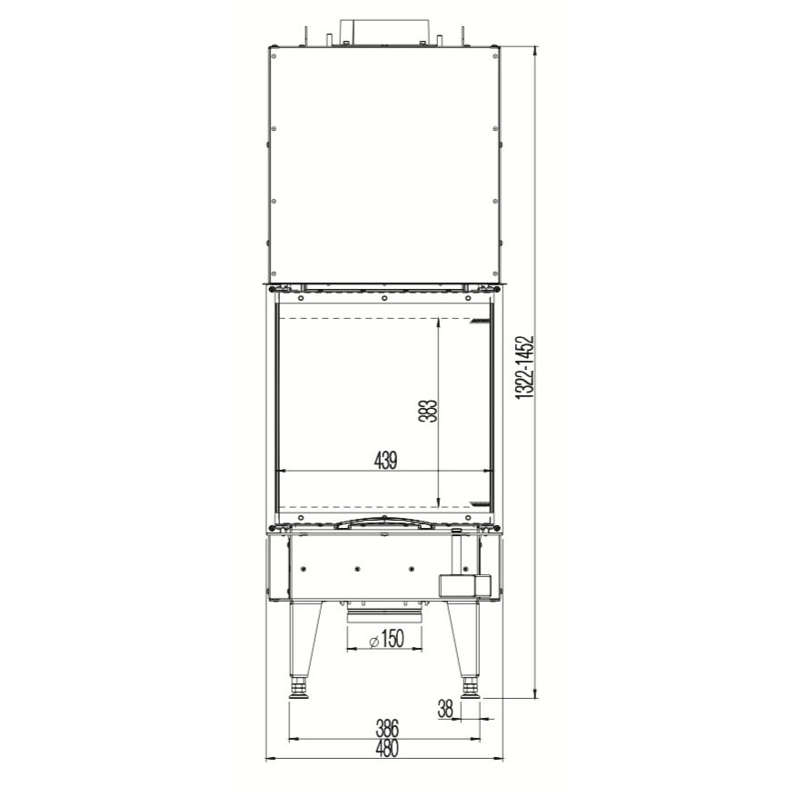 Каминная топка Austroflamm 48x51x51 S3 2.0 