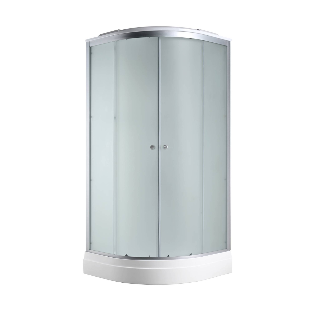 Душевая кабина AvaCan C2080 78292, 80 x 80 см, с крышей, поддон низкий, стекло матовое, профиль хром 