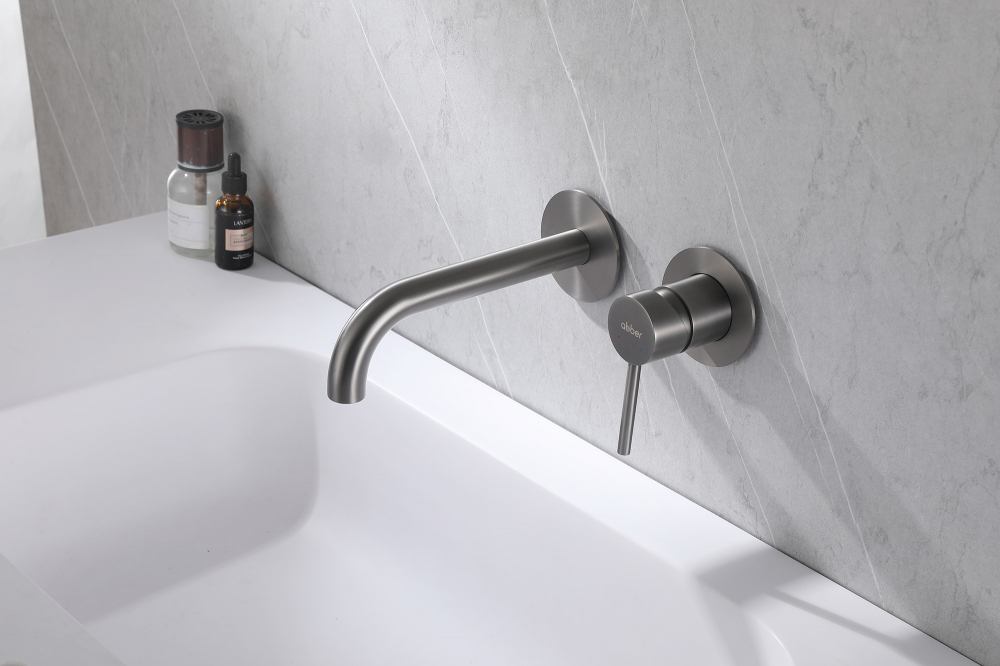 Смеситель Abber Wasser Kreis AF8112NG, для раковины, цвет никель 